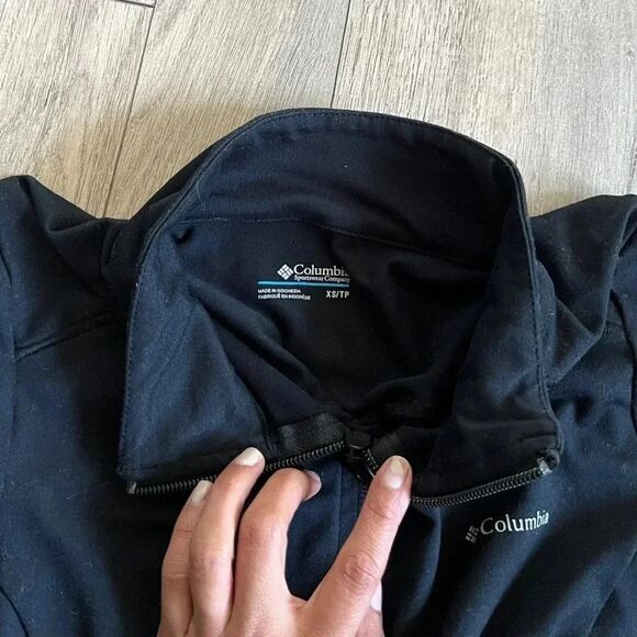 COLUMBIA Black Full Zip Weekend Adventure Jacket Size XS - Picture 4 of 6